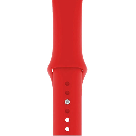 Apple Watch Uyumlu Kırmızı Silikon Kordon
