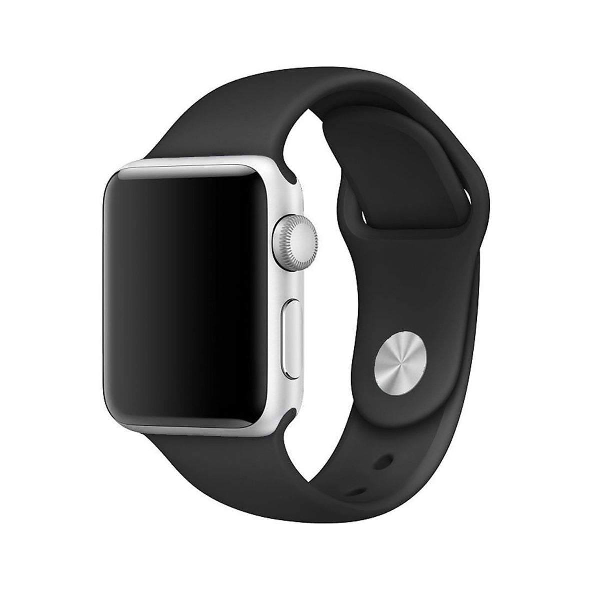 Apple Watch Uyumlu Siyah  Silikon Kordon